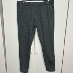 Sonoma Life + Style Faux Fur Lined Leggings Women’s Large Gray Winter Warm